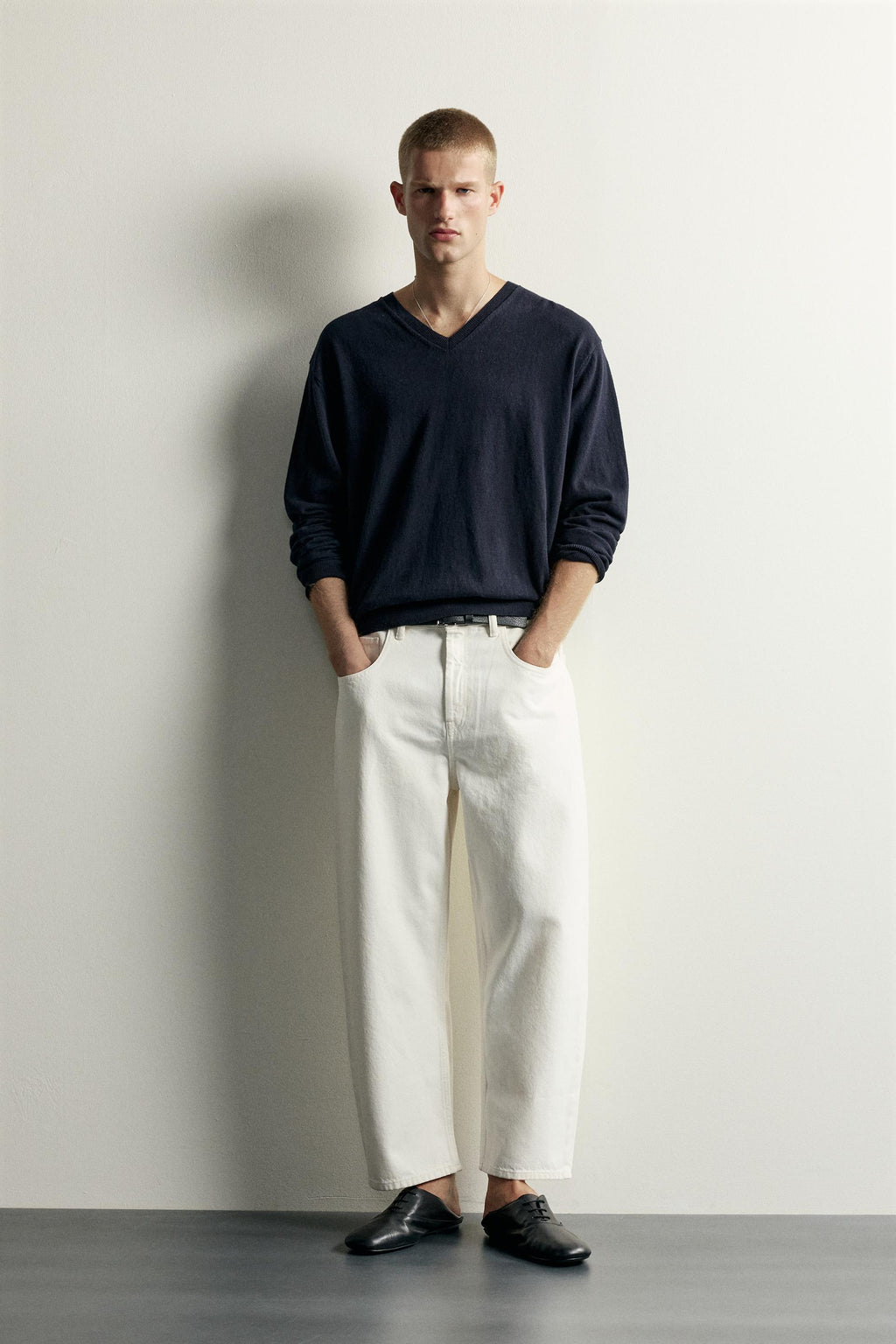 Baggy Fit Jeans – White