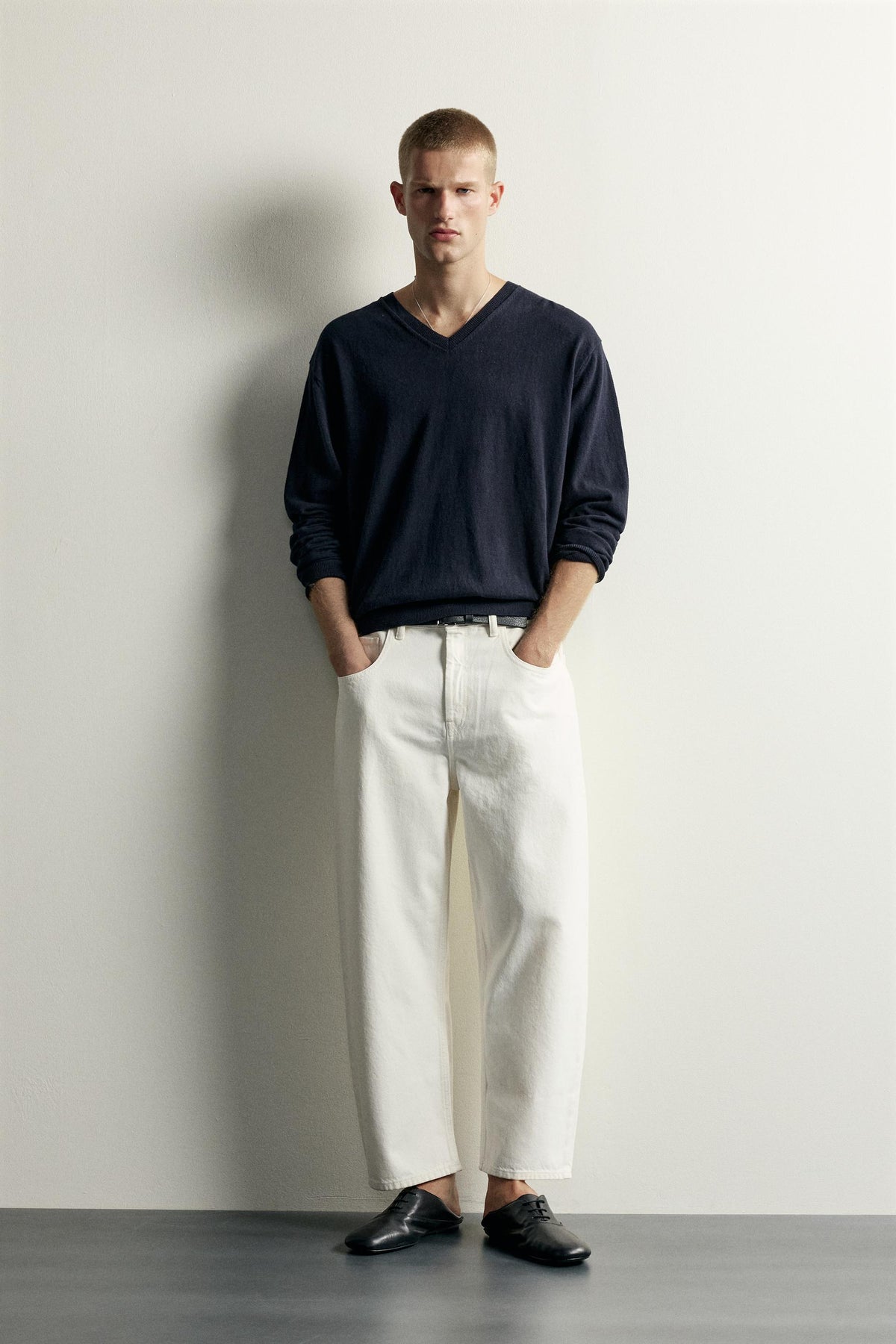 Baggy Fit Jeans – White