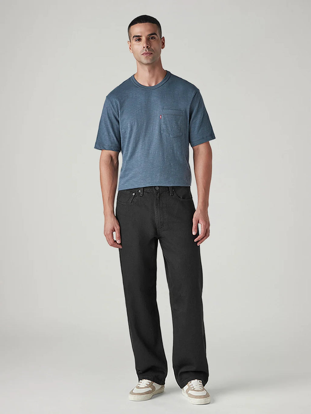 Tapered Wide-Leg Jeans – Oyster White