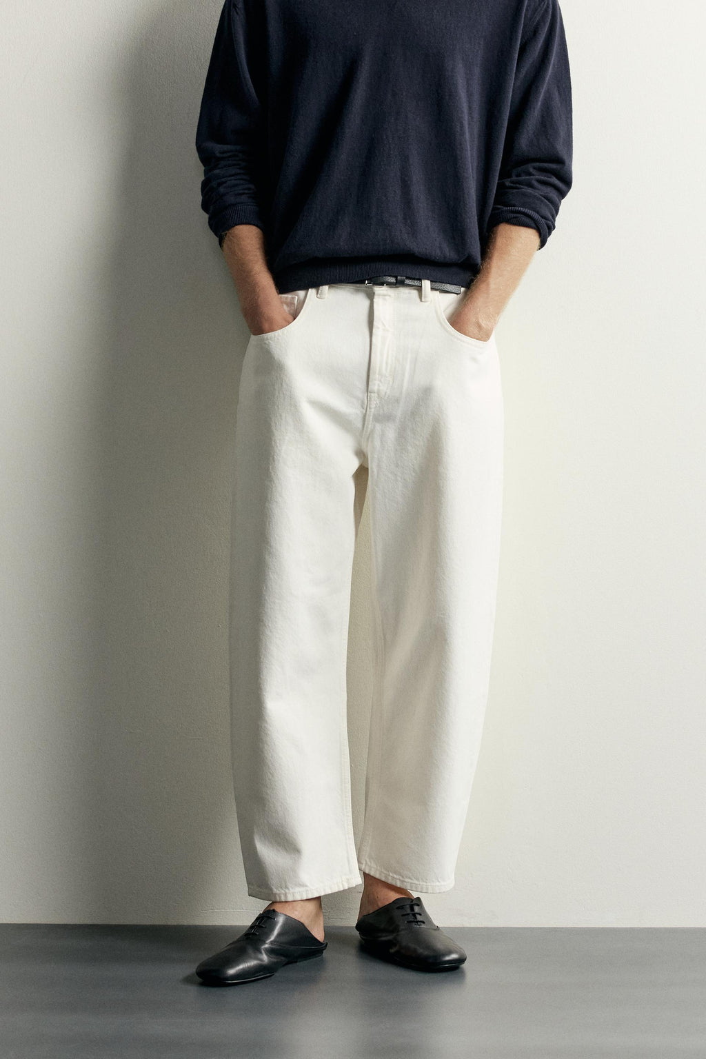 Baggy Fit Jeans – White