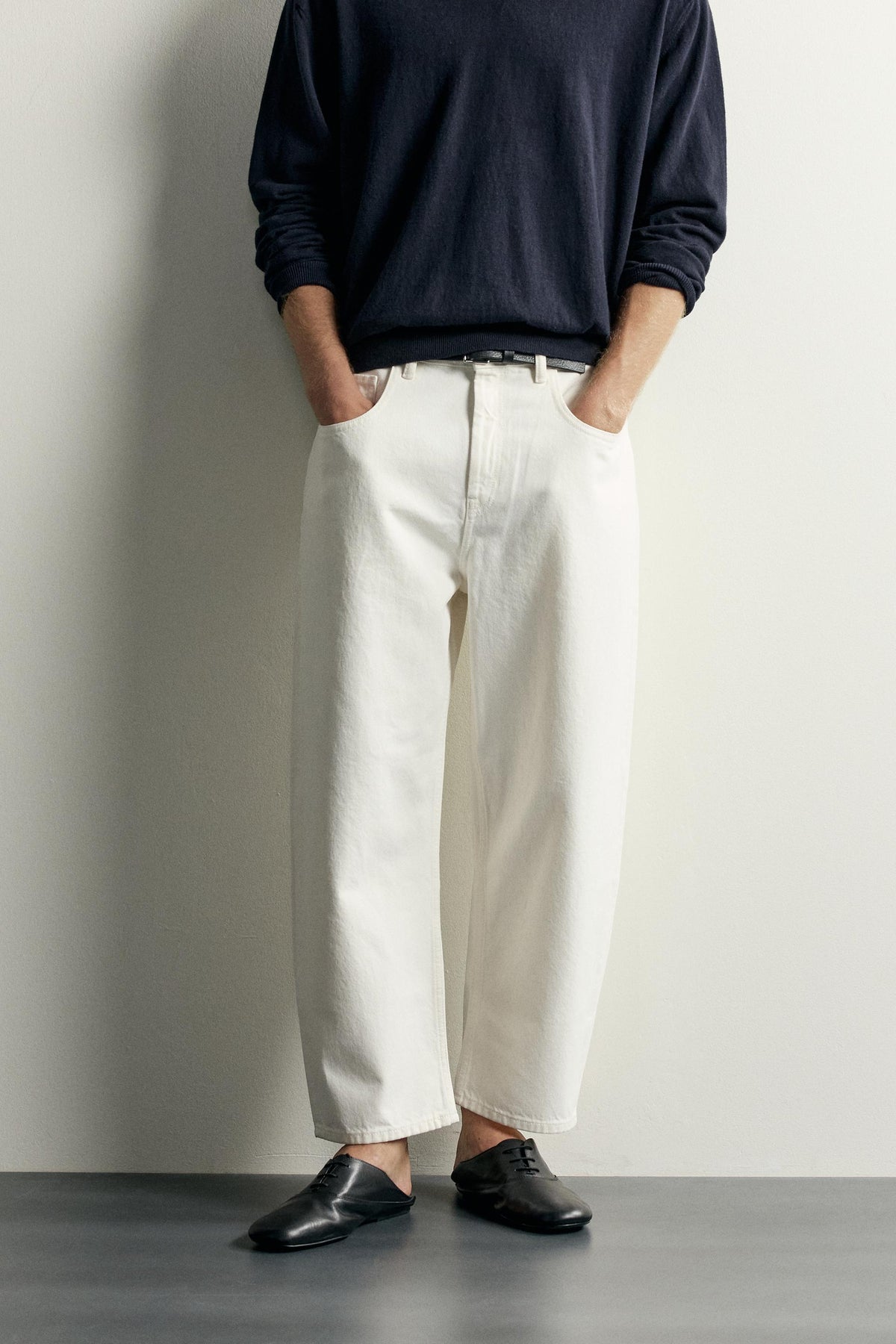 Baggy Fit Jeans – White