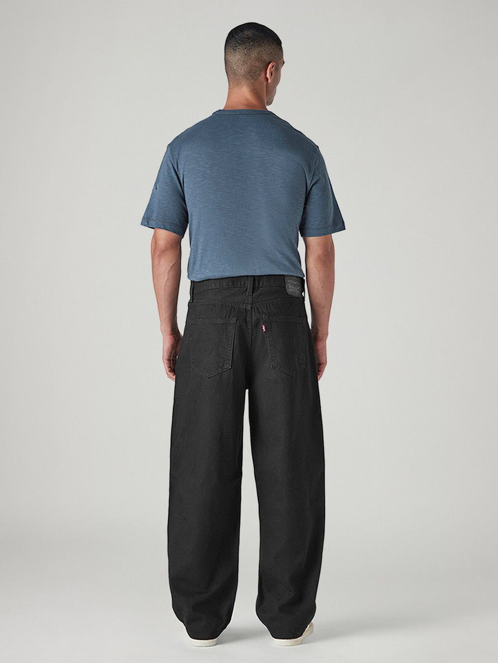 Tapered Wide-Leg Jeans – Oyster White