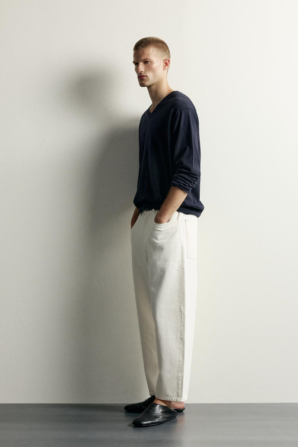 Baggy Fit Jeans – White