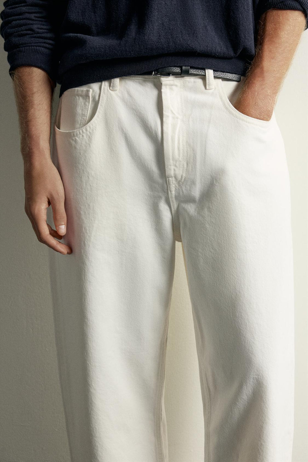 Baggy Fit Jeans – White