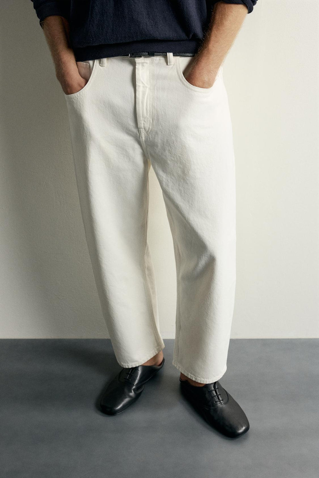 Baggy Fit Jeans – White