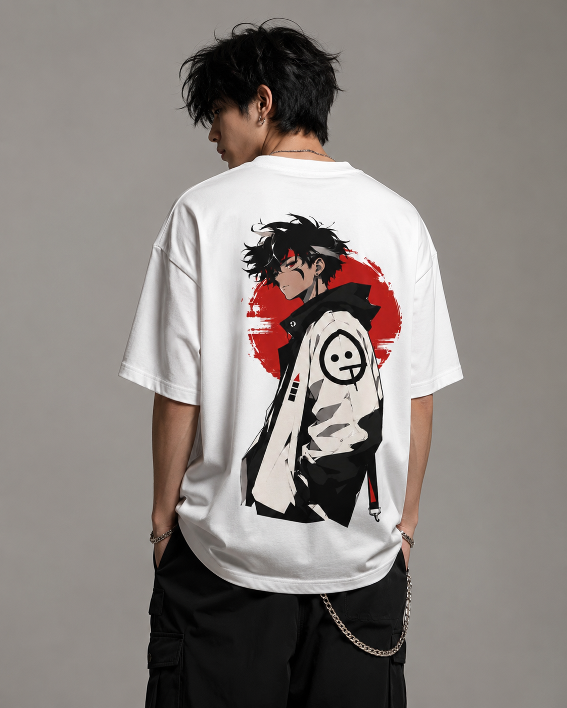 Red Sun Wanderer Oversized T-Shirt