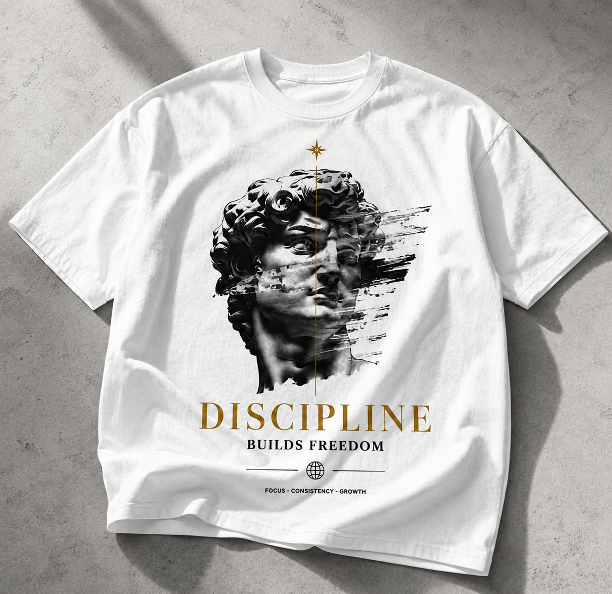 Discipline Statue Oversized T-Shirt