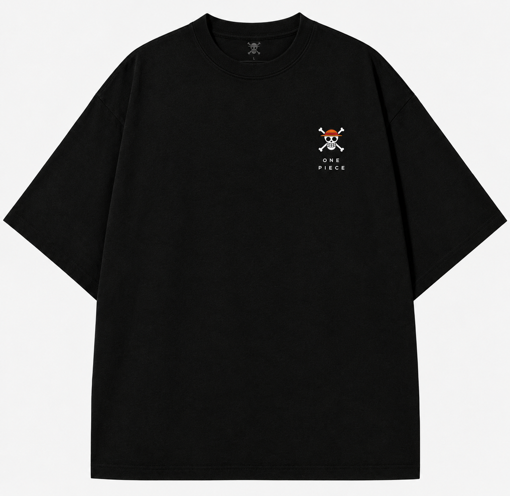 Five Pirates Panel Oversized T-Shirt – Black