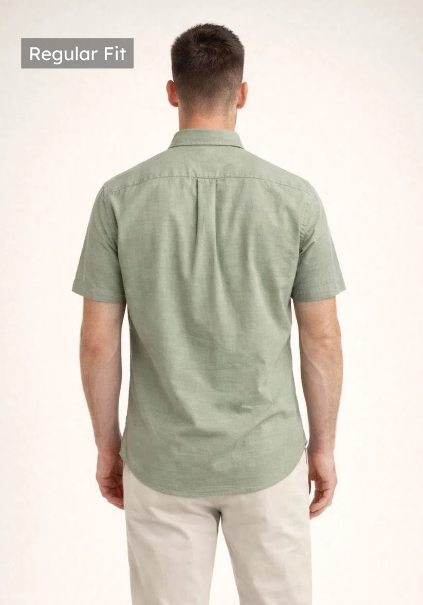 Sage Green Half Sleeve Shirt