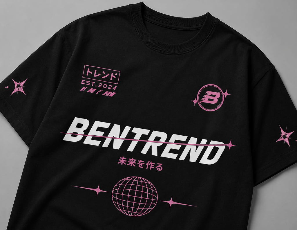Bentrend Streetwear Oversized T-Shirt – Black