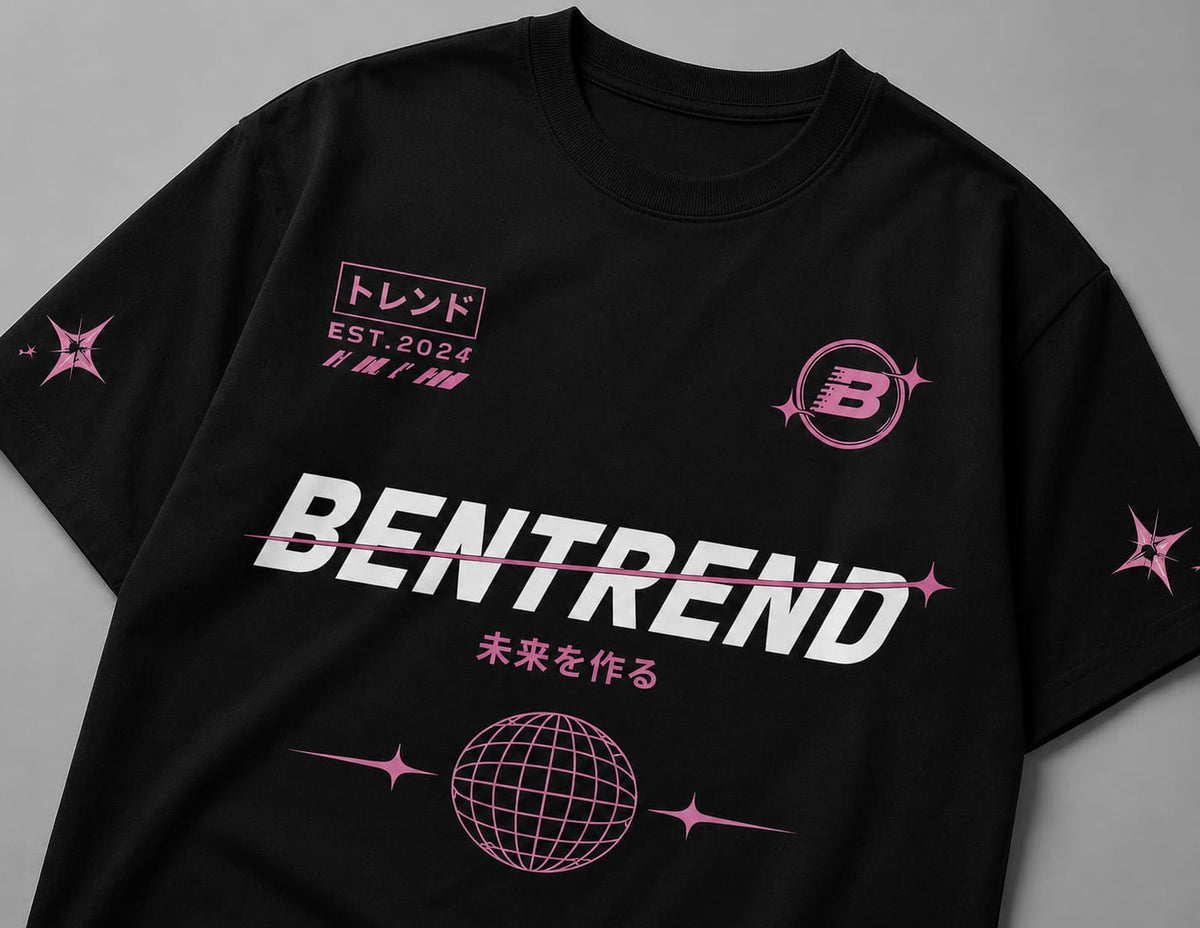 Bentrend Streetwear Oversized T-Shirt – Black