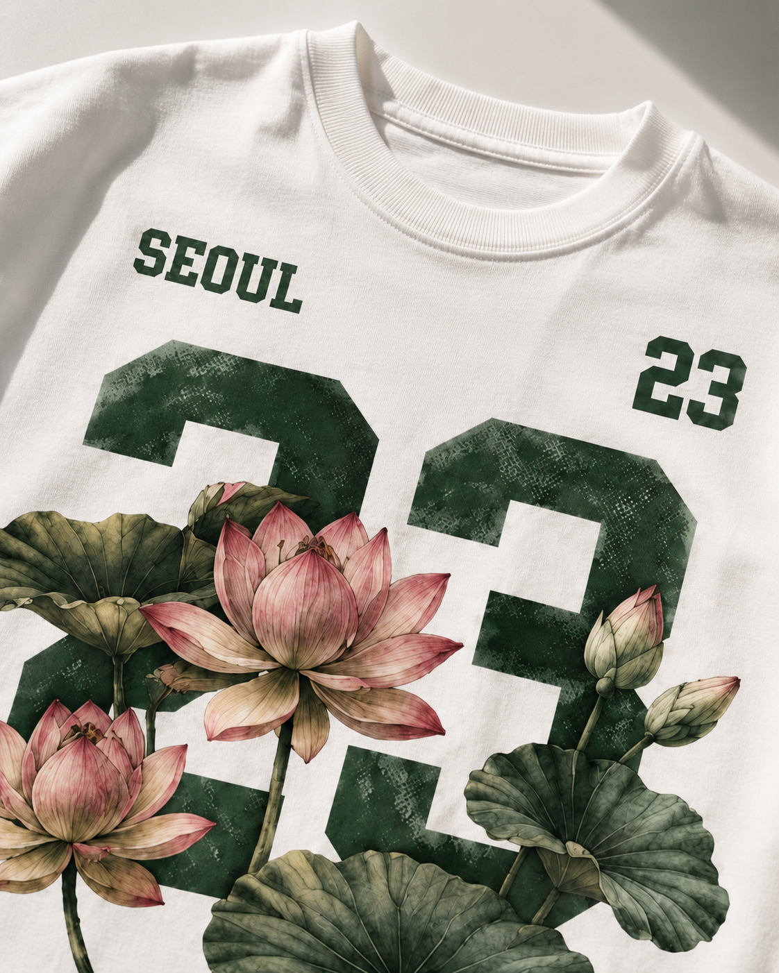 Seoul 23 Lotus Varsity Oversized T-Shirt