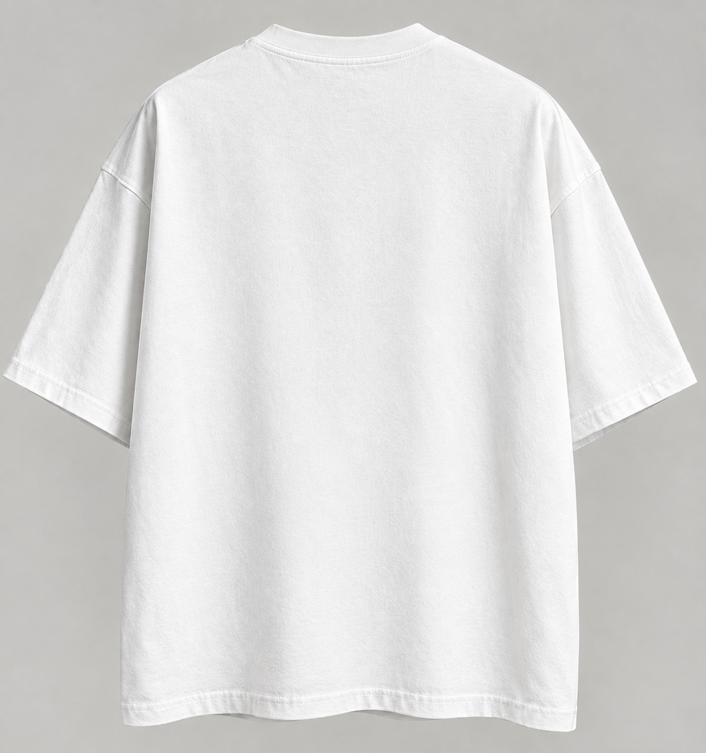 Green Swordsman Oversized T-Shirt – White
