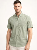 Sage Green Half Sleeve Shirt