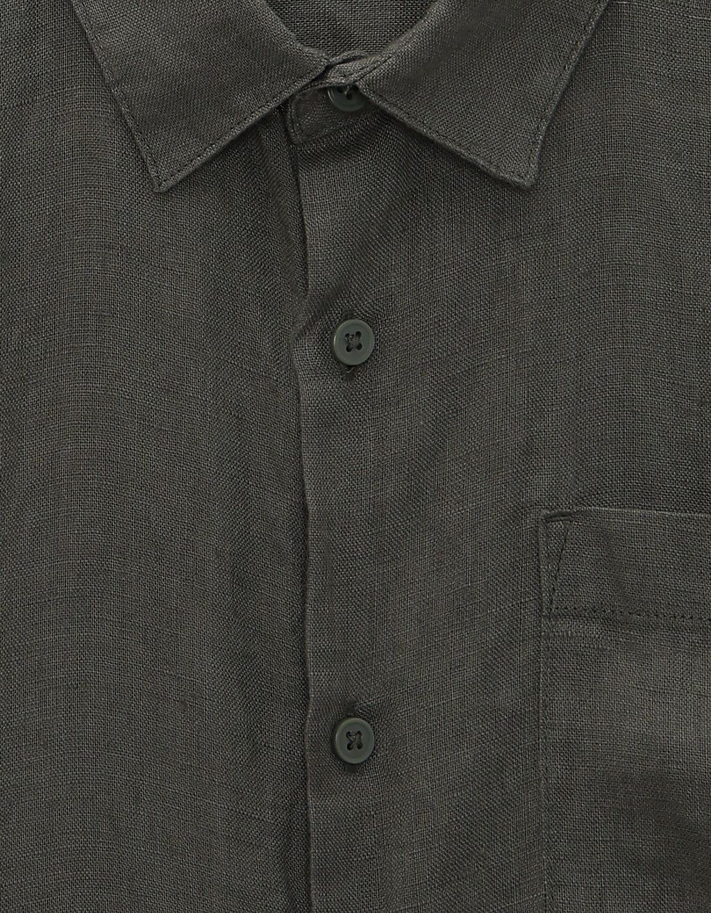 Linen Shirt – Dark Olive