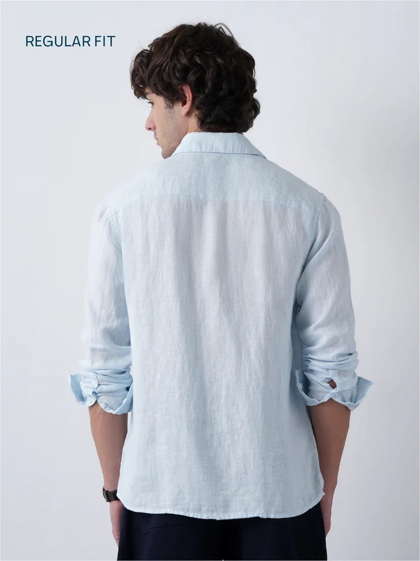 Linen Shirt – Ice Blue