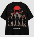 Red Moon Shrine Squad Oversized T-Shirt – Black