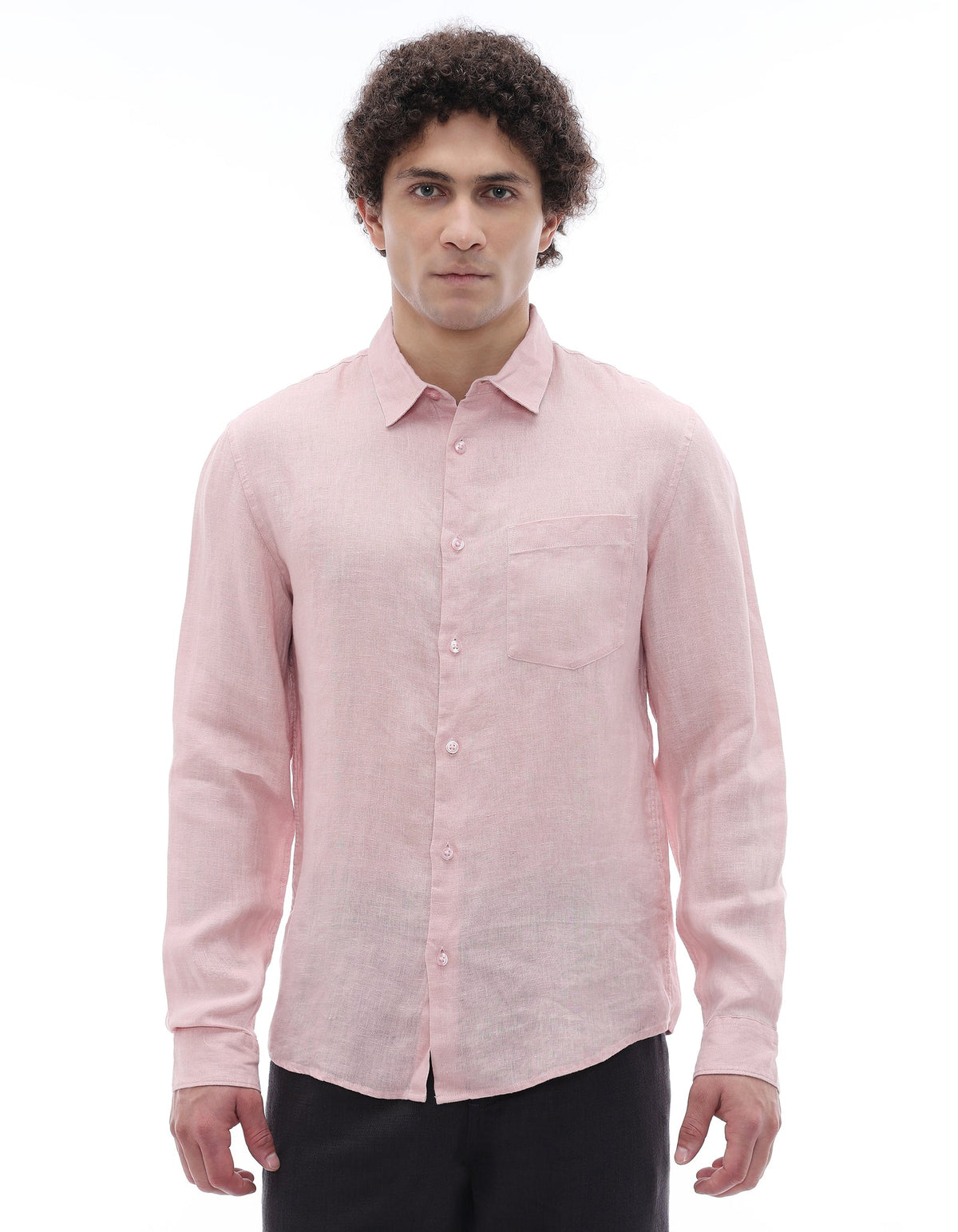 Linen Shirt – Dusty Pink
