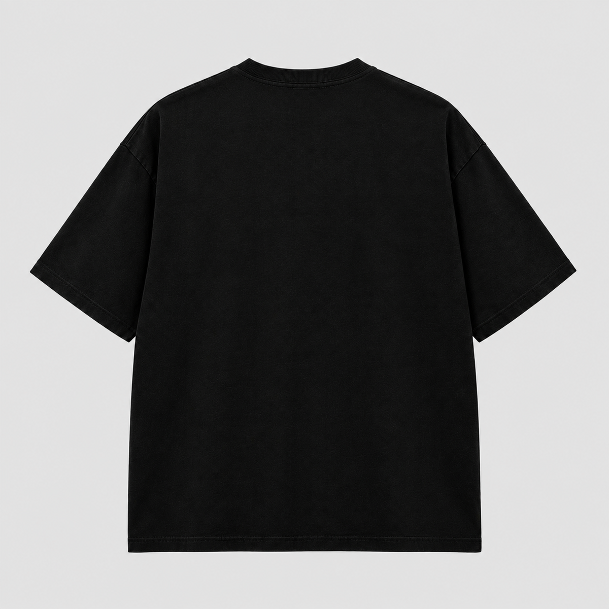 Cursed Five Panel Oversized T-Shirt – Black