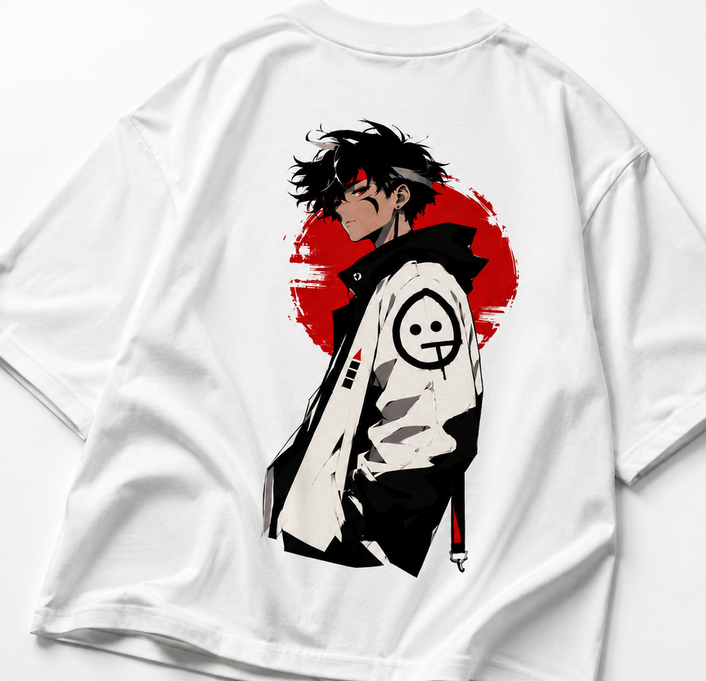Red Sun Wanderer Oversized T-Shirt