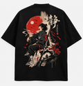 Stillness Samurai Red Sun Oversized T-Shirt