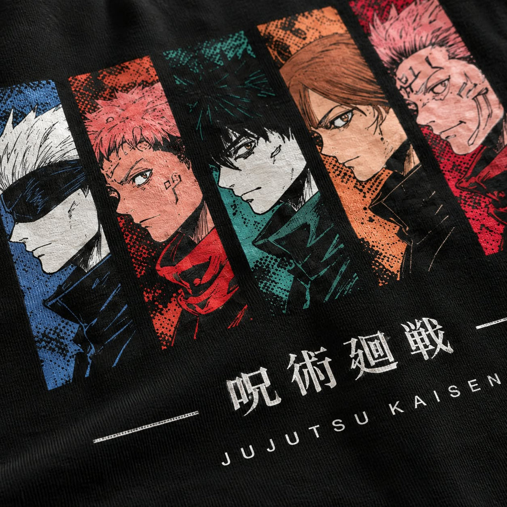 Cursed Five Panel Oversized T-Shirt – Black