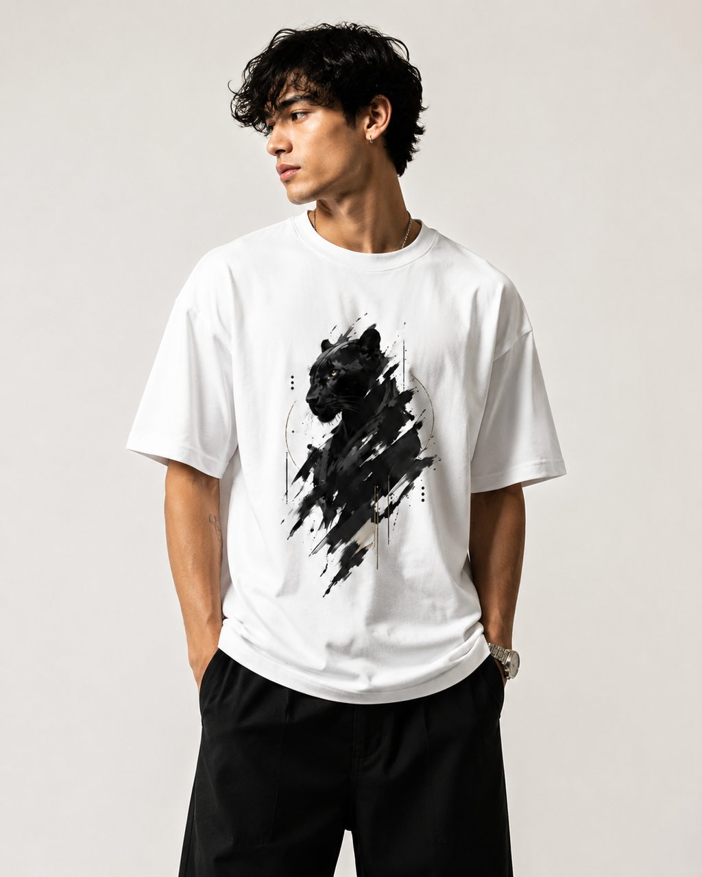Ink Splash Oversized T-Shirt