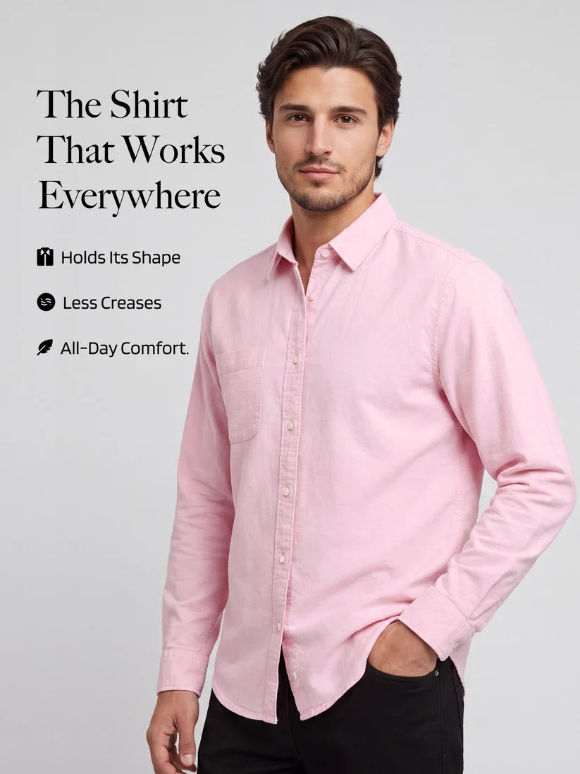 Oxford Shirt – Baby Pink