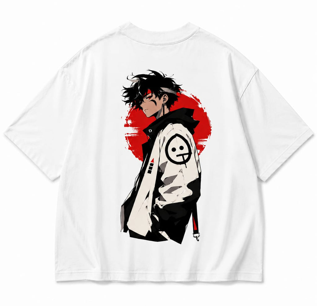 Red Sun Wanderer Oversized T-Shirt
