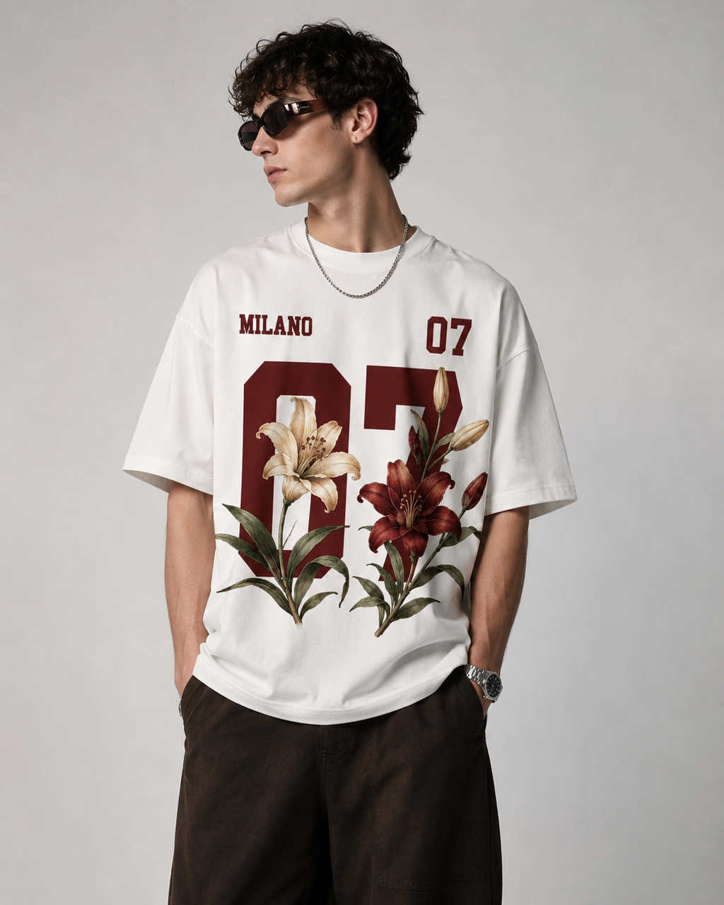 Milano 07 Lily Varsity Oversized T-Shirt