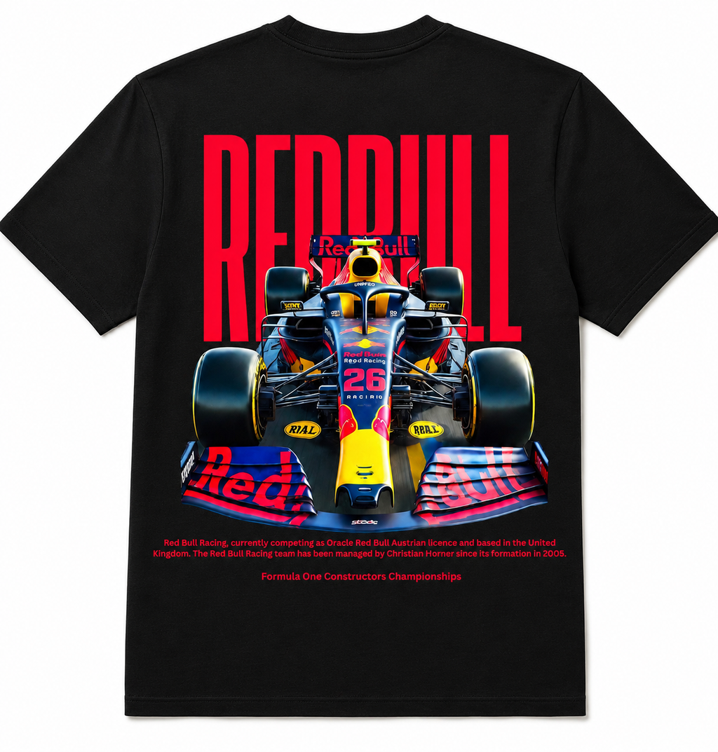 Racing Car Graphic Oversized T-Shirt