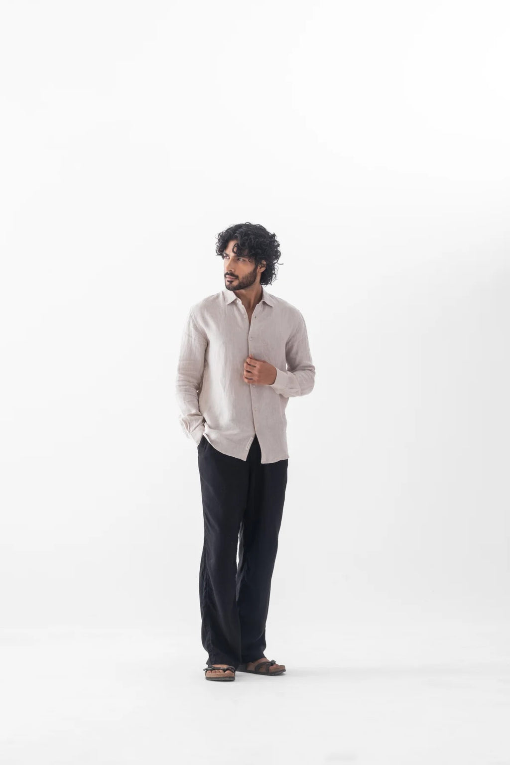 Linen Shirt – Stone