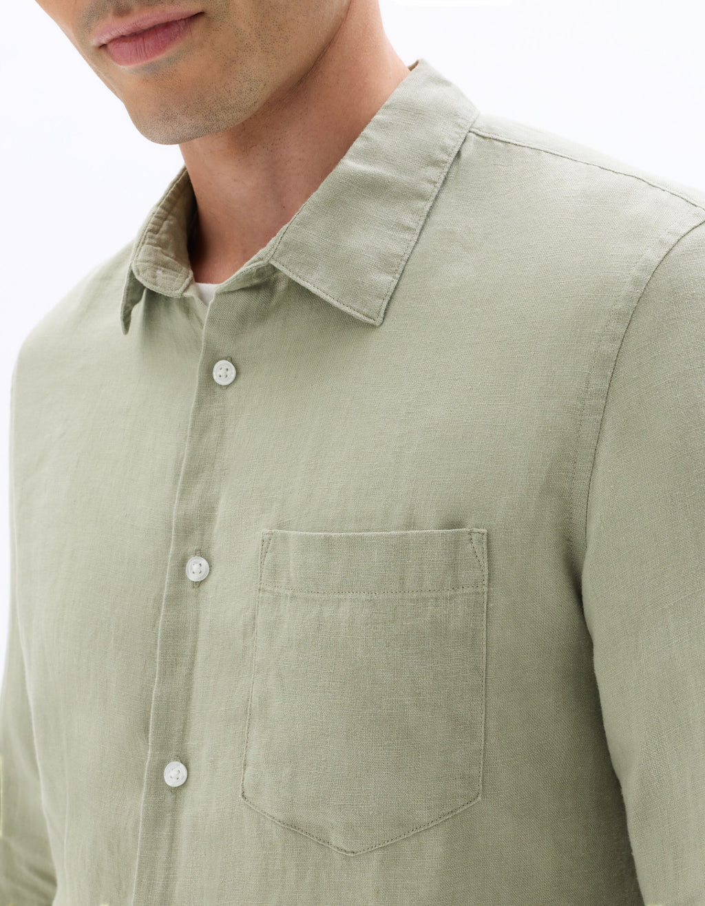 Linen Shirt – Sage Green