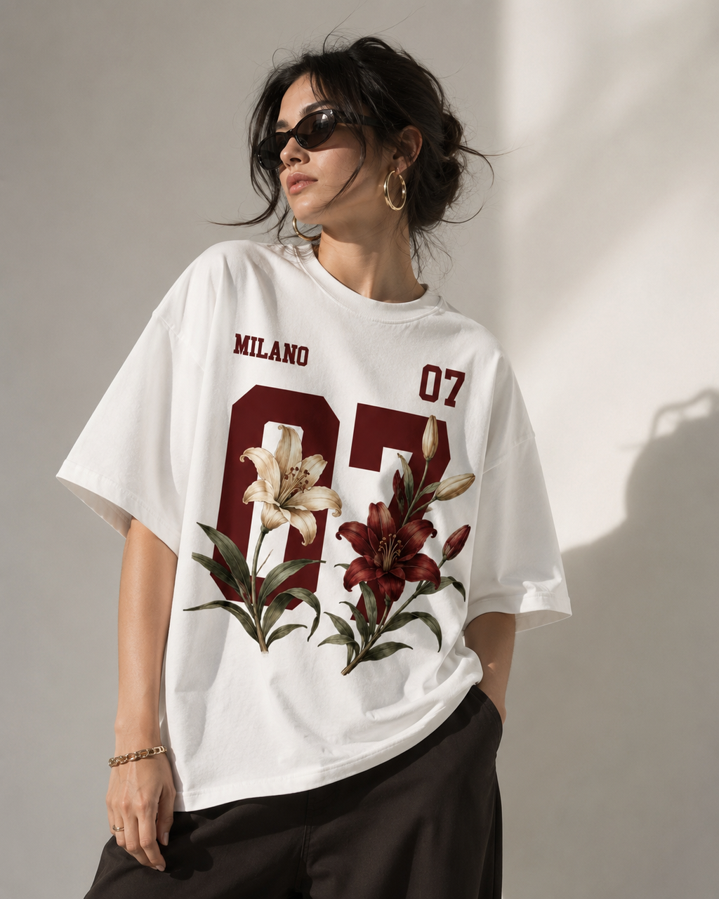 Milano 07 Lily Varsity Oversized T-Shirt