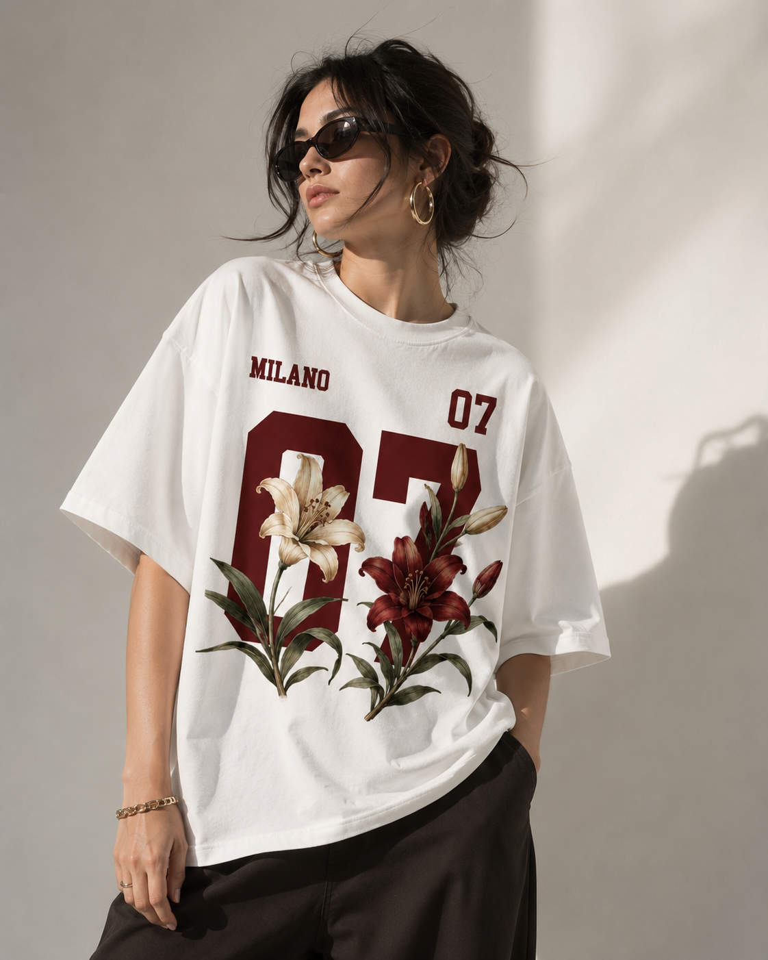 Milano 07 Lily Varsity Oversized T-Shirt