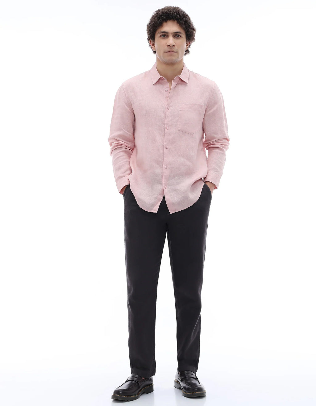 Linen Shirt – Dusty Pink