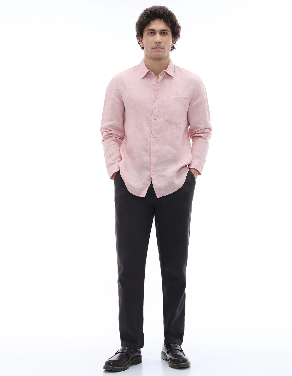 Linen Shirt – Dusty Pink