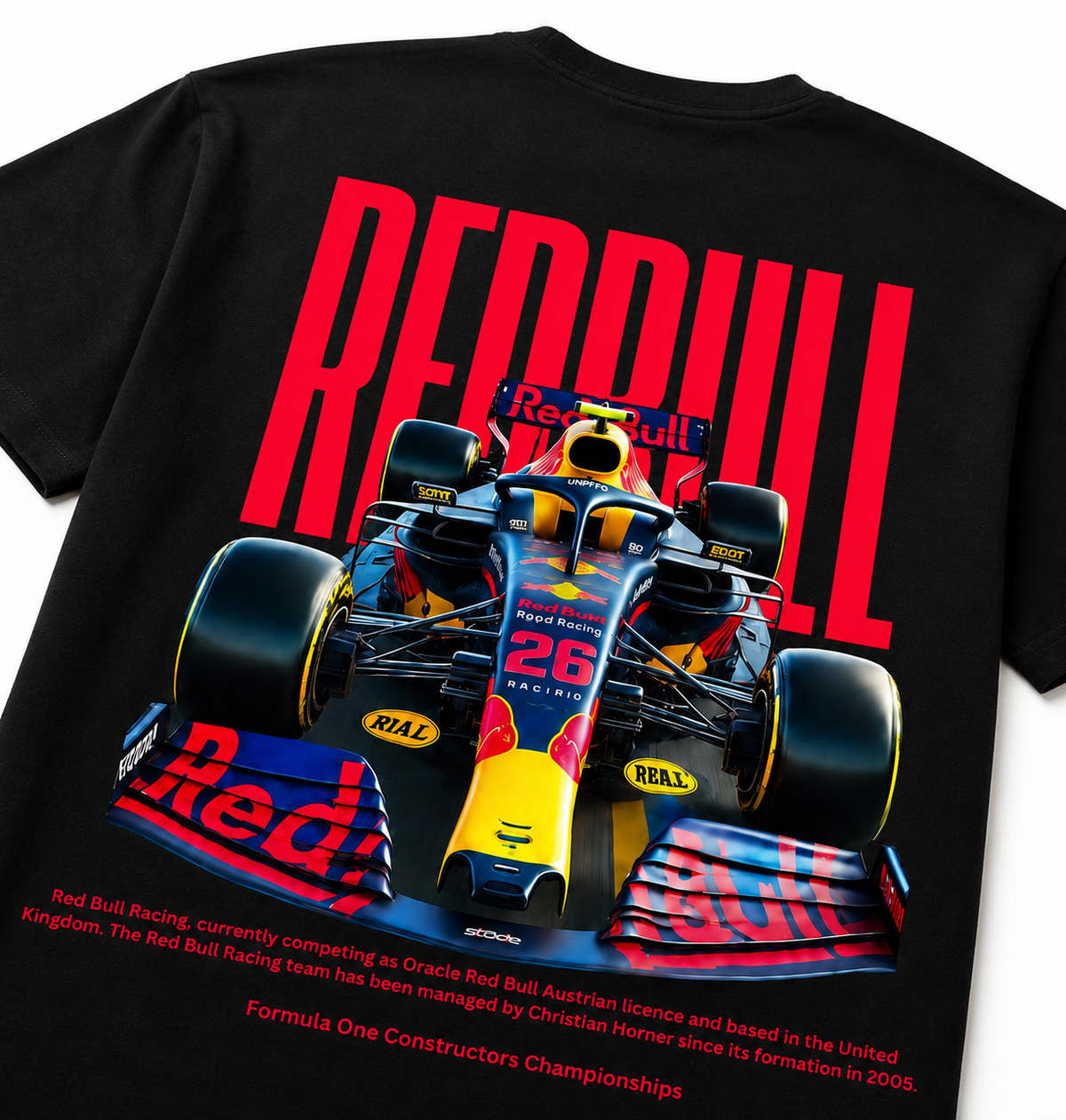 Racing Car Graphic Oversized T-Shirt