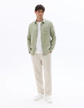 Linen Shirt – Sage Green