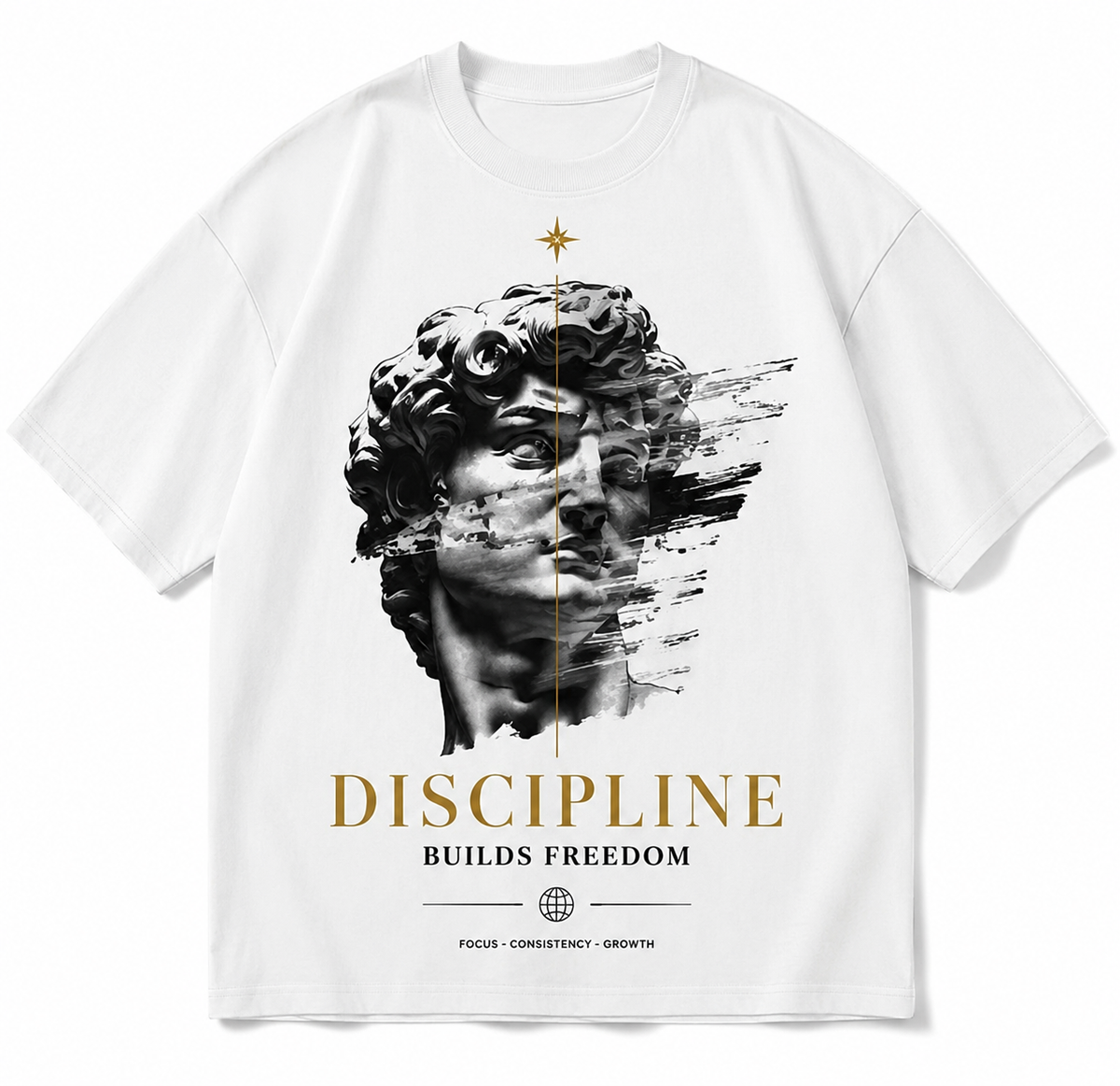 Discipline Statue Oversized T-Shirt