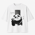 Peace Panda Oversized T-Shirt – White