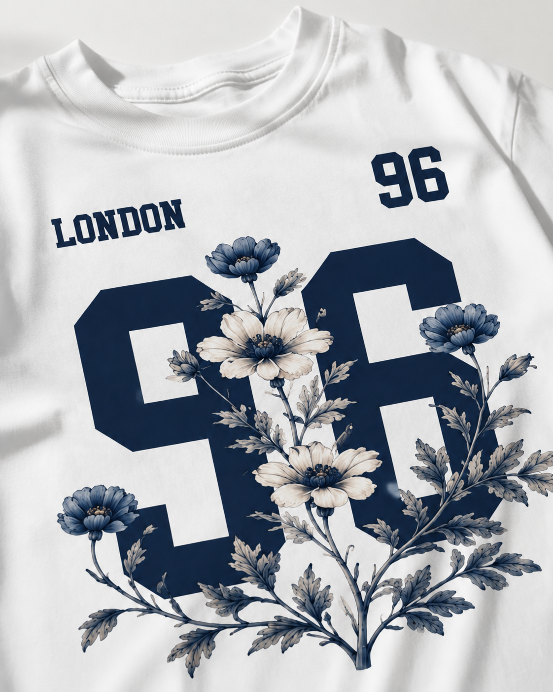 London 96 Floral Varsity Oversized T-Shirt