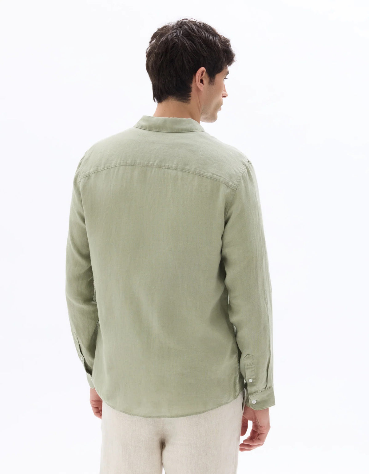 Linen Shirt – Sage Green
