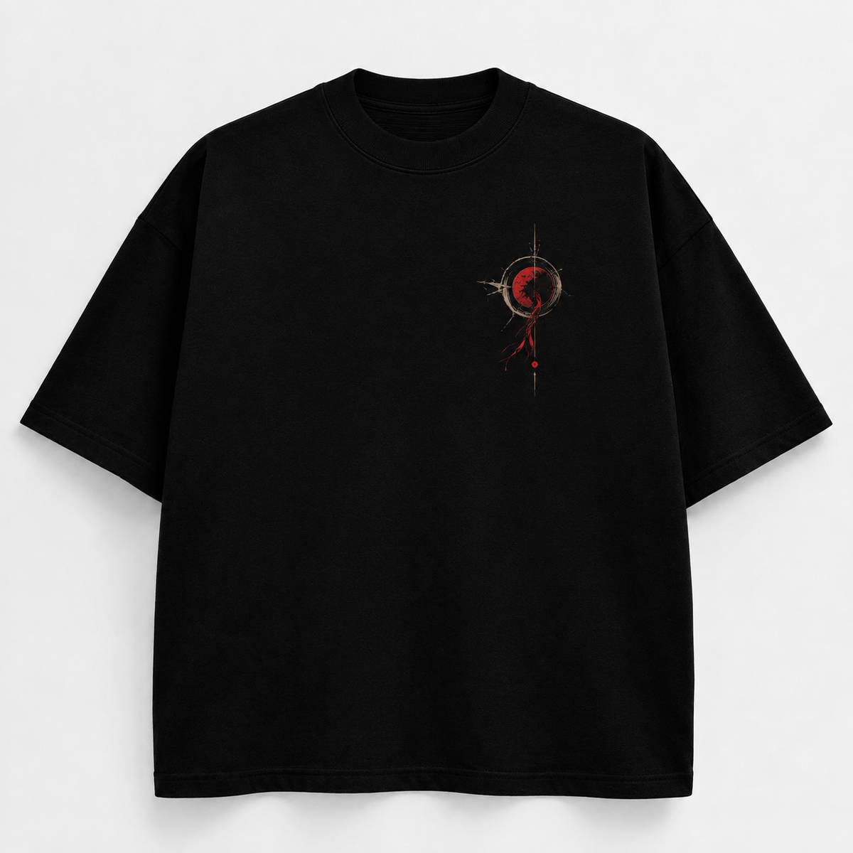 Crimson Samurai Oversized T-Shirt