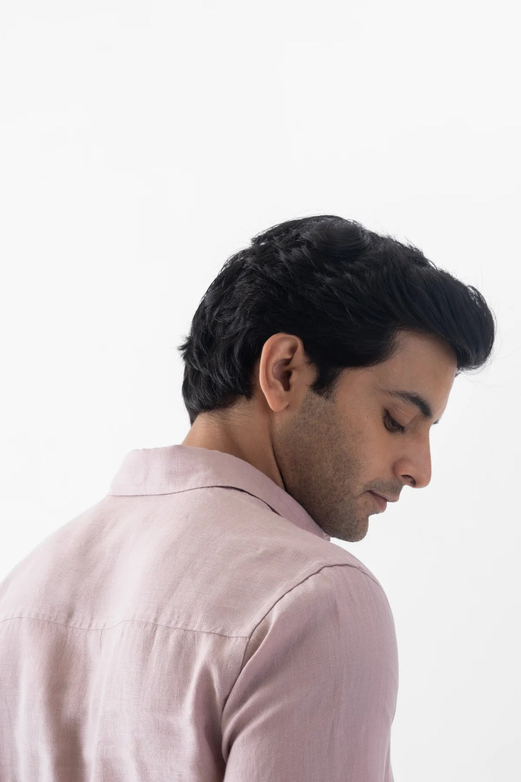 Linen Shirt – Blush Pink