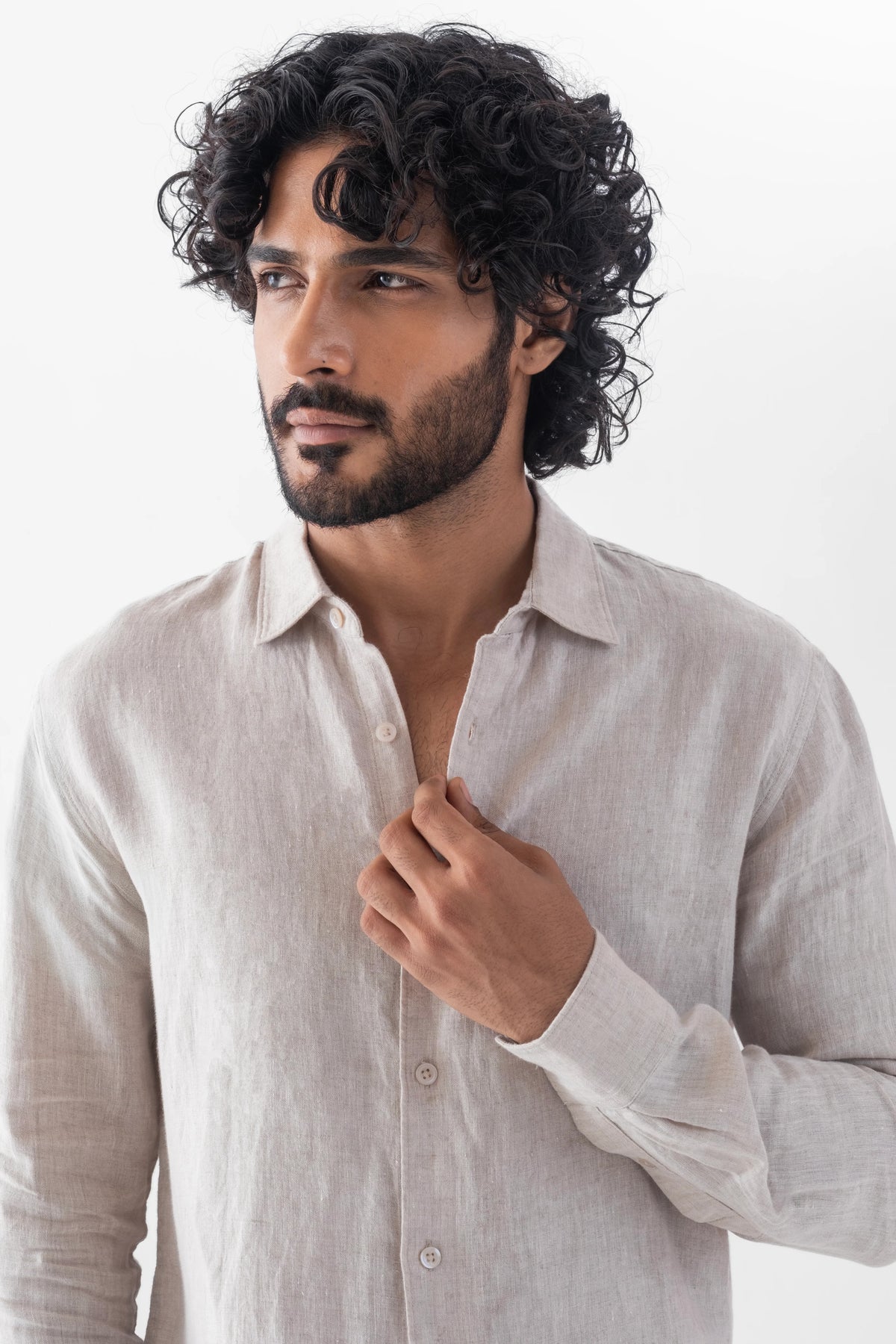 Linen Shirt – Stone