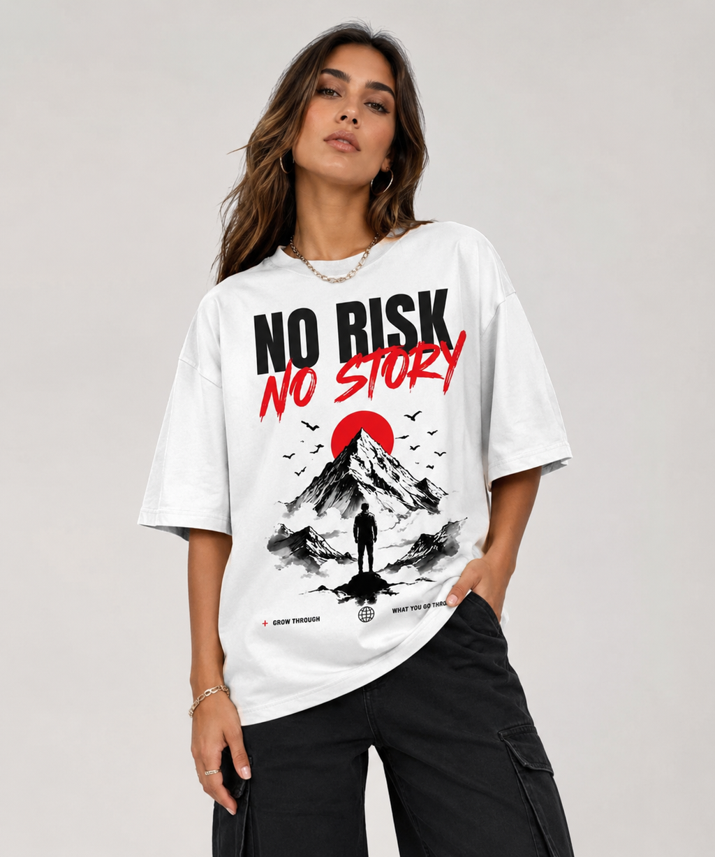 No Risk No Story Oversized T-Shirt