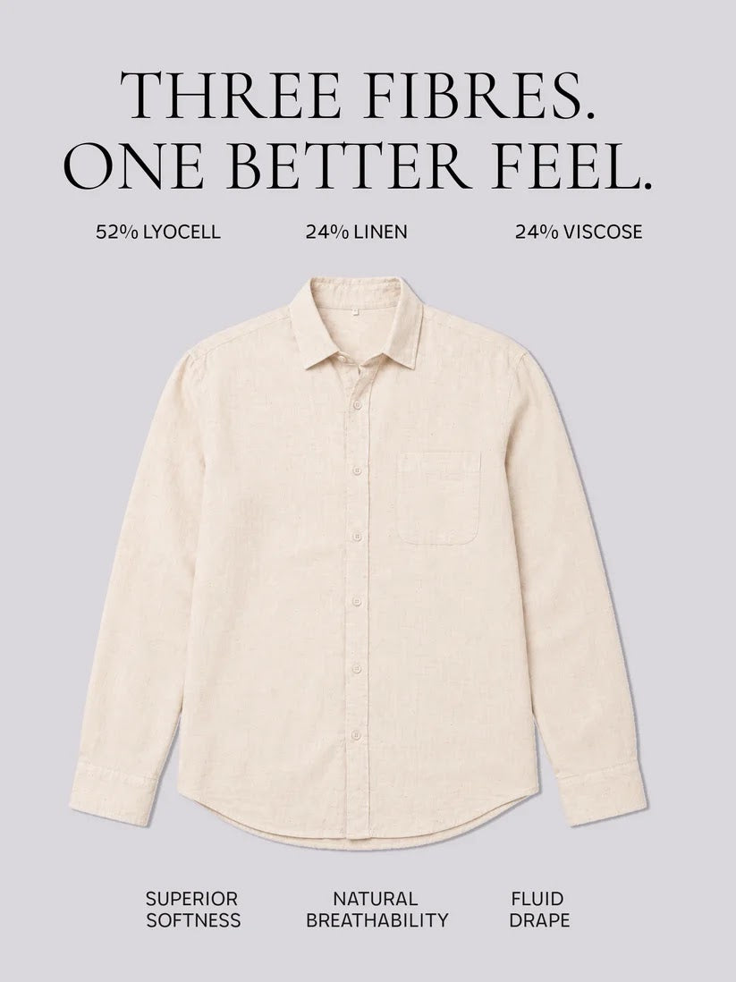 Linen Shirt – Sand Beige
