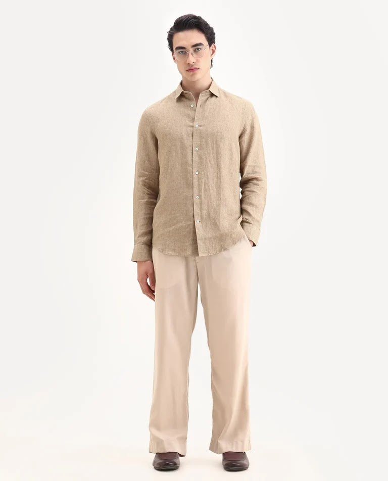 Linen Shirt – Light Khaki