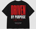 Driven By Purpose oversized t-shirt black back print